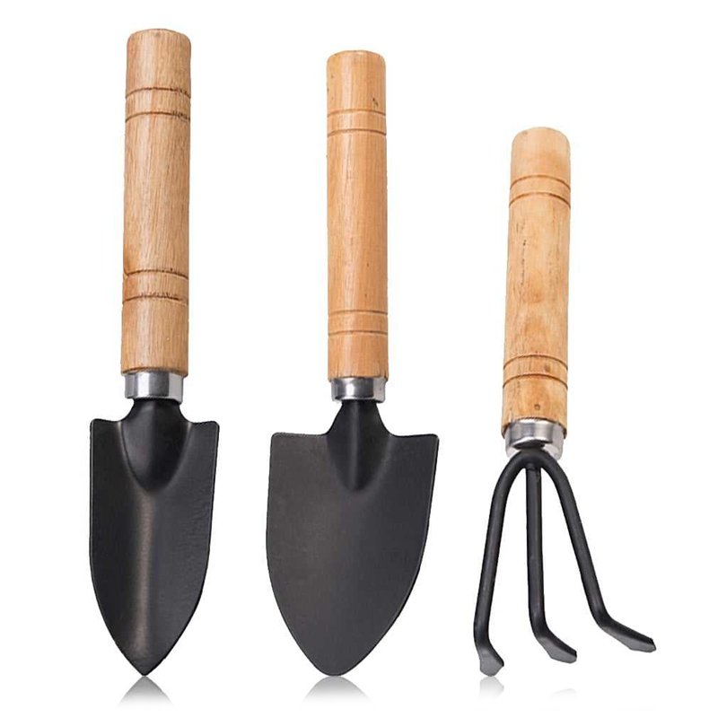 3-Piece Iron Rake Set - Garden Tools - RBKSILICONE